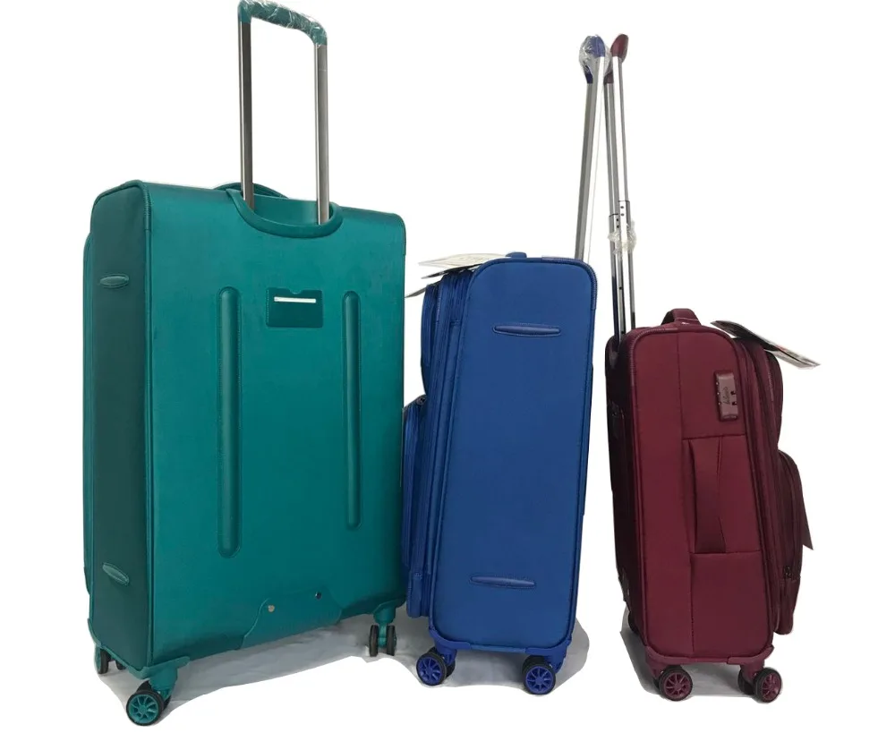 Top quality nylon waterproof fabric bag suitcase trolley luggage set