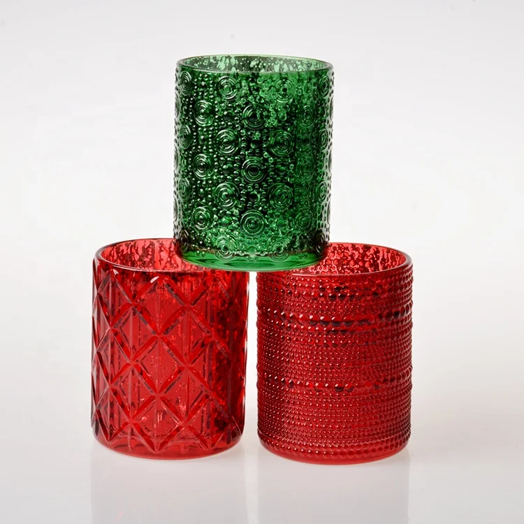Small Mercury Tealight Glass Votive Candle Holder in Colors