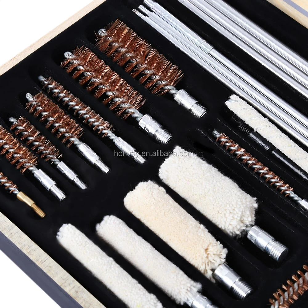 
Hot 75pcs Universal Gun Cleaning Tool Hand Shot Gun Clean Kit Set Pistol Pipe Mop Brush Rifle Accessory Maintenance With Case 