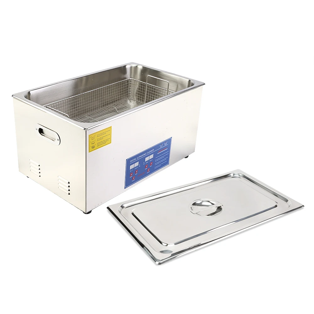 Машина для очистки с цифровым ЖК-дисплеем 22 л, 1080 Вт, ультразвуковой очиститель, бак для ванны с корзиной для очистки
