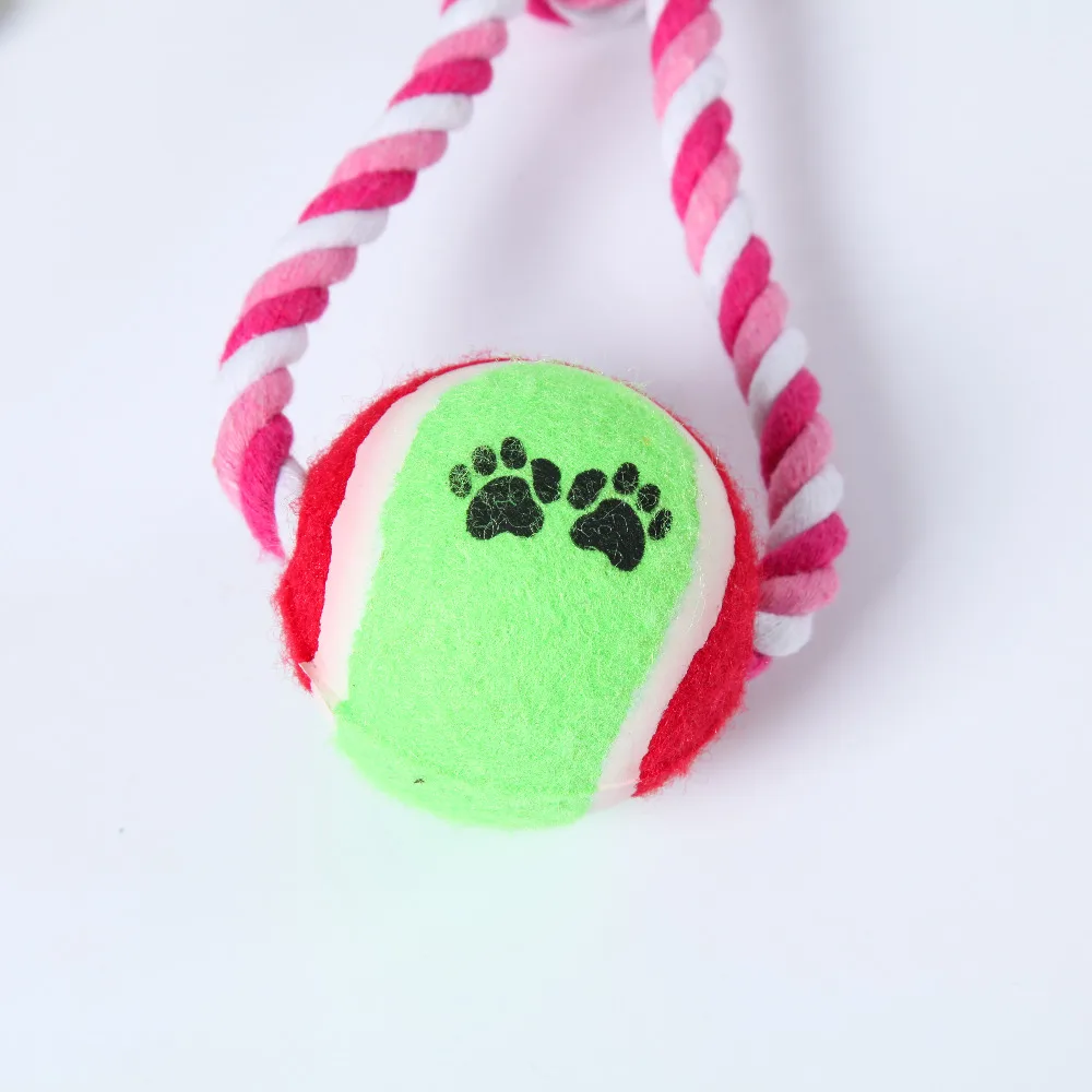 
Stocked Eco-Friendly Feature and Dogs Application ball tug rope dog toy 