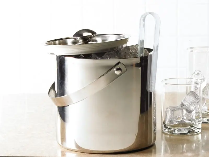 High-quality Double Walled Stainless Steel Ice Bucket With lid Wholesale