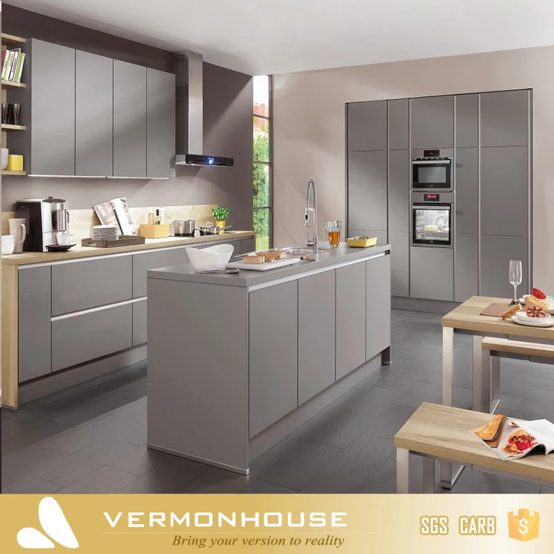 2022 Hangzhou Vermont Modern Design Kitchen Cabinets PVC Foam Board Particle Board Turkey