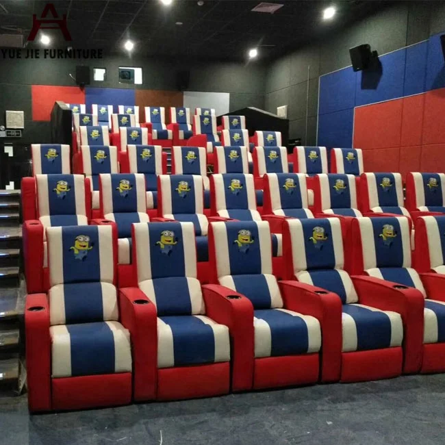 
Cinema Reclining Theatre Leather Sofa 