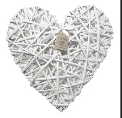 Оптовая продажа плетеные сердца для праздничного украшения
