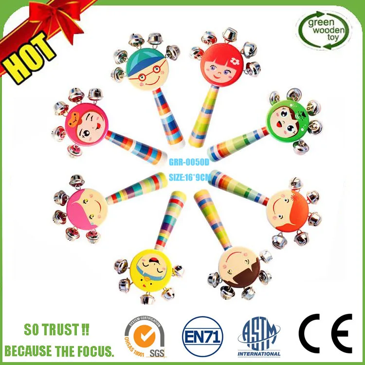 Колокольчики колокольчик с деревянной ручкой музыкальные игрушки для детской