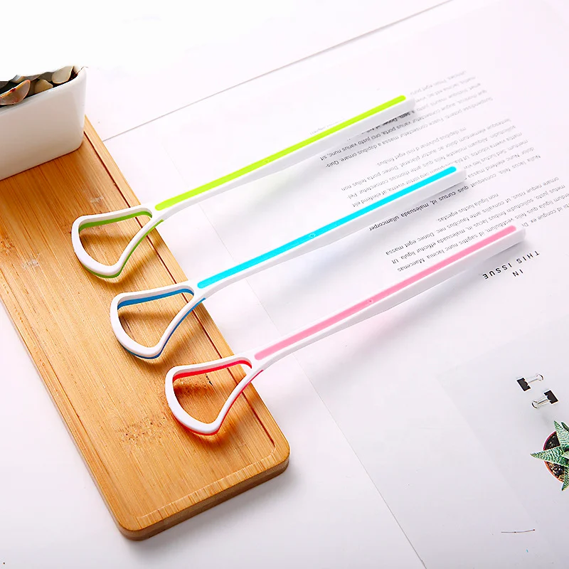
Customized Comfortable Massage Rubber Tongue Scraper Tongue Cleaner for Tongue Coated 