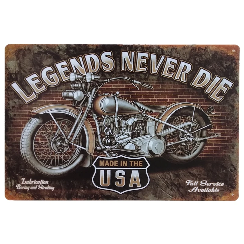 China wholesale 20x30cm metal craft hotsale vintage retro tin signs for home wall decoration