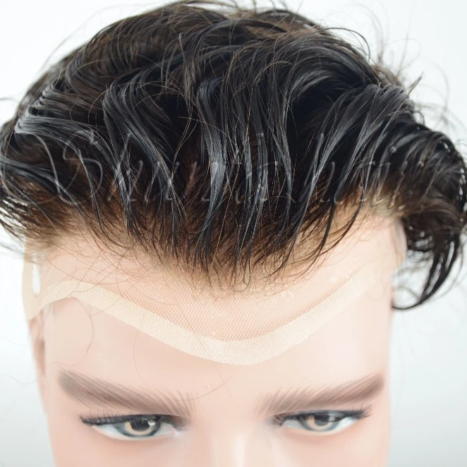 Высококачественный парик из натуральных волос для женщин и мужчин, 6 дюймов