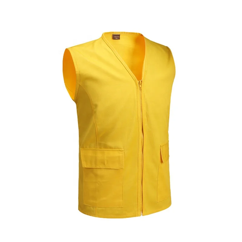 Жилет из хлопчатобумажной джинсовой ткани унисекс, жилет для рекламных кампаний, профессиональных работников, куртка для туристической команды