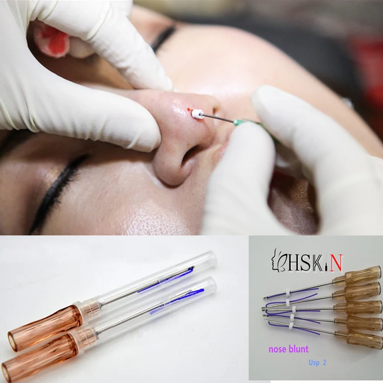 blunt cannula 19G*38mm  50mm lift pdo thread pcl for nose lifting