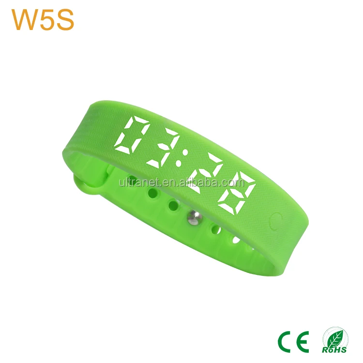 Smart Bracelet led flash light alarm reminder wrist watch with Activity Fitness Tracker