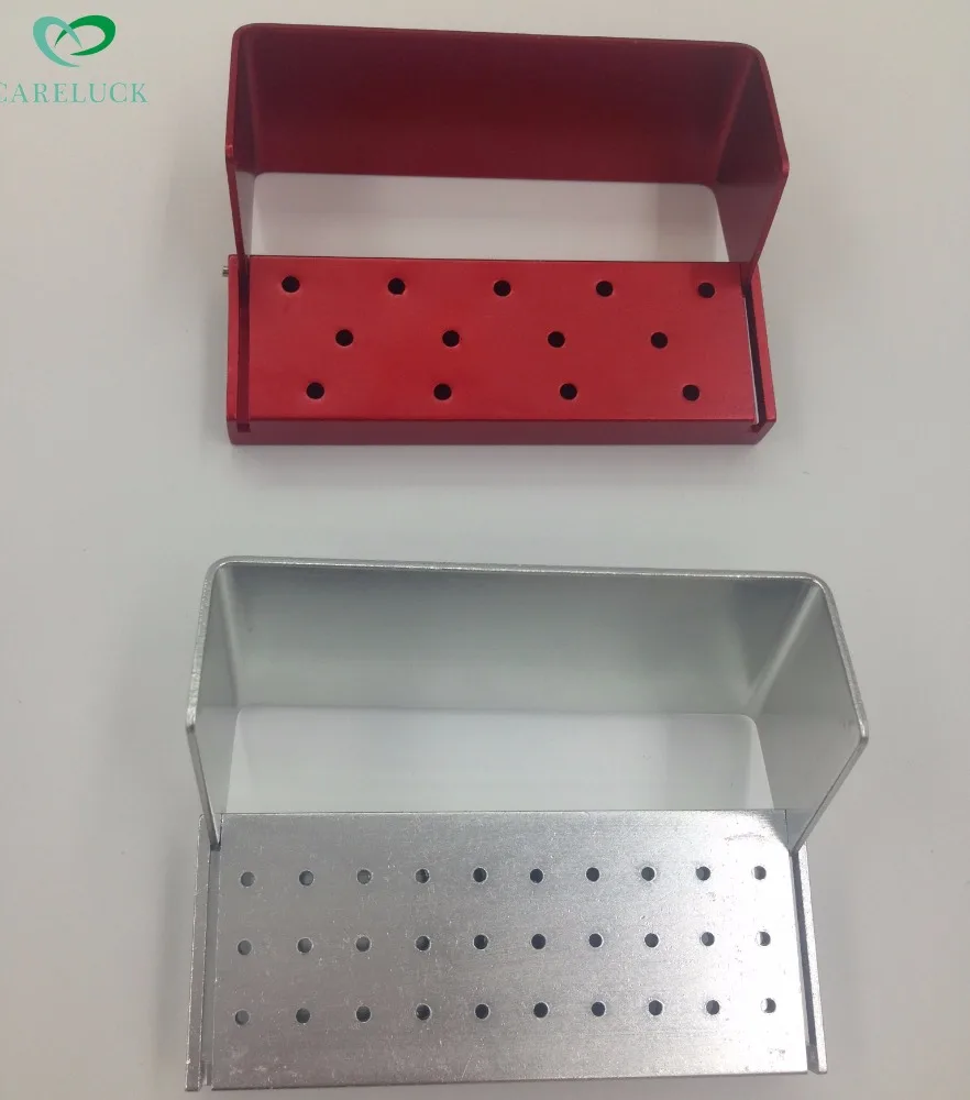 Factory price dental clinic office equipments mobile dental bur block different size and color portable dental bur holders stand