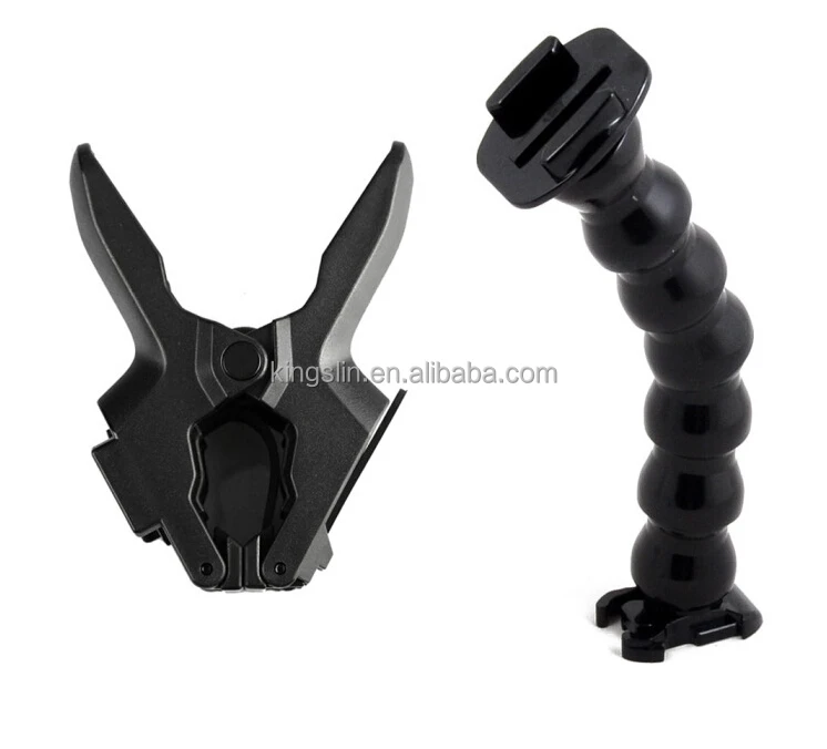 
Adjustable Jaw Flex Clamp Mount Flexible Neck for Go pro Accessories Jaws Monopod Tripod 