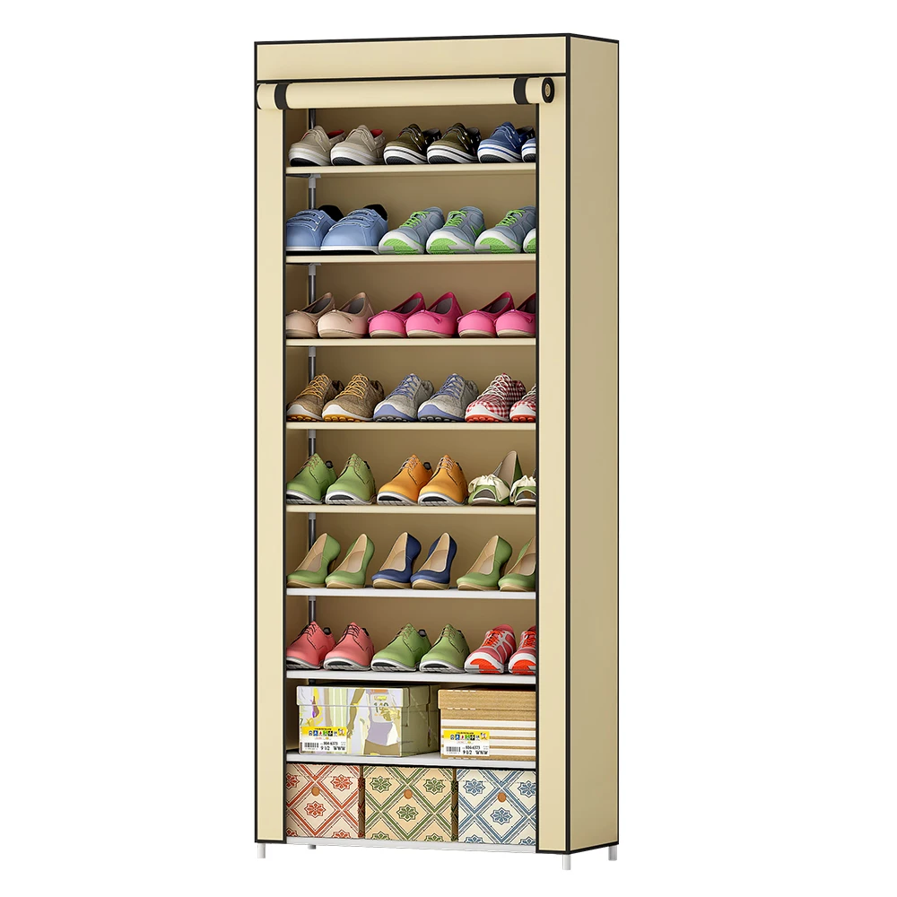 Suoernuo 09C Brazil sapateira waterproof shoe rack organizer with cover