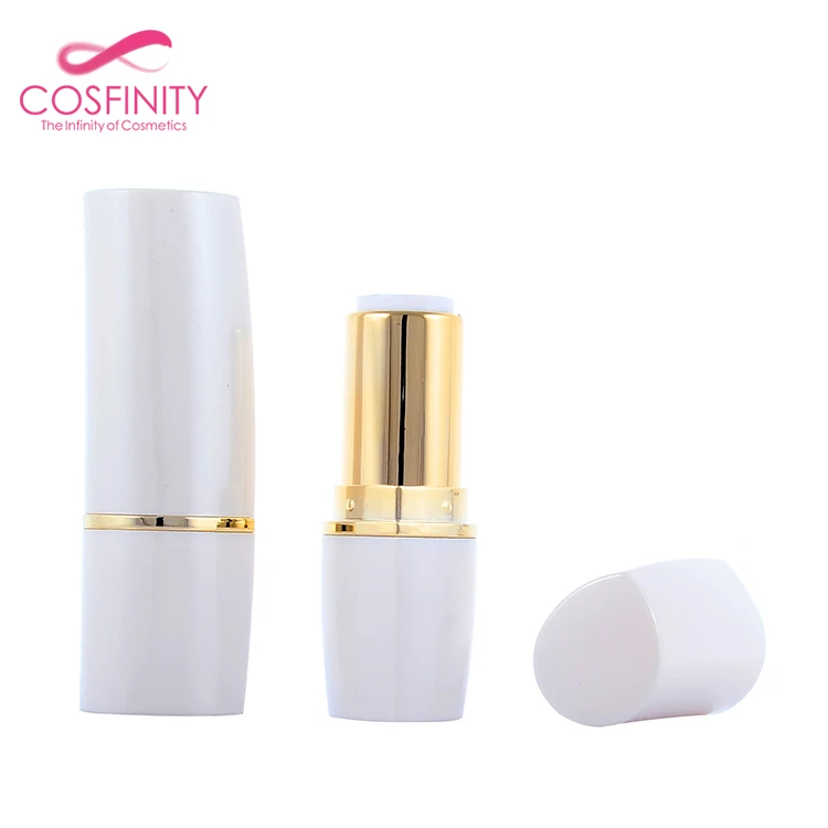 CP01-3031 cosmetic round shape aluminum lipstick case empty magnetic unique tube black lip balm container