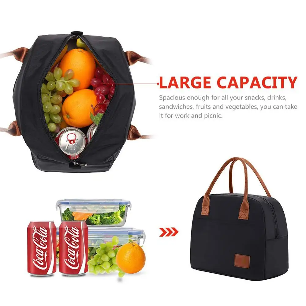 Waterproof Customized logo food storage bags lunch tote bag 2 Persons Insulated Lunch Bag