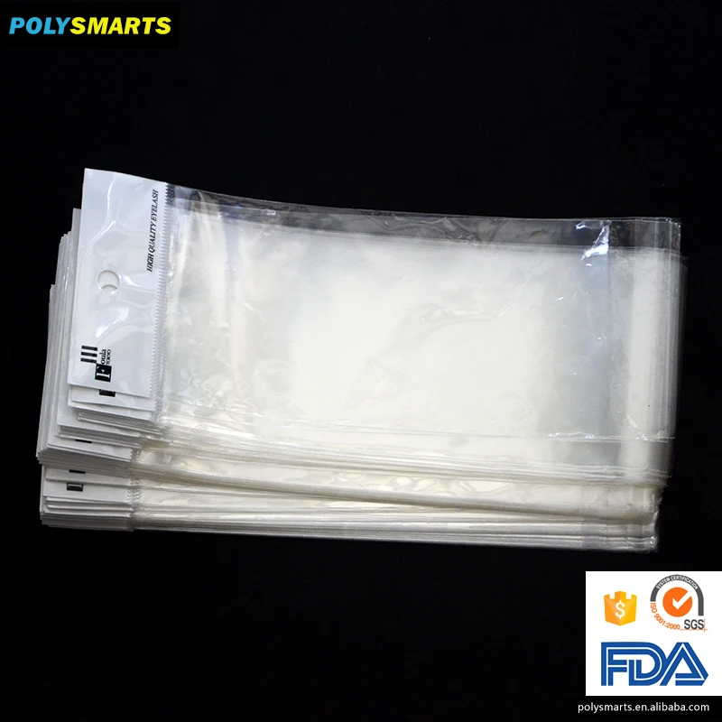 Clear OPP Plastic Sleeves For Cards OPP  Header Bag Gifts Packing Bag*