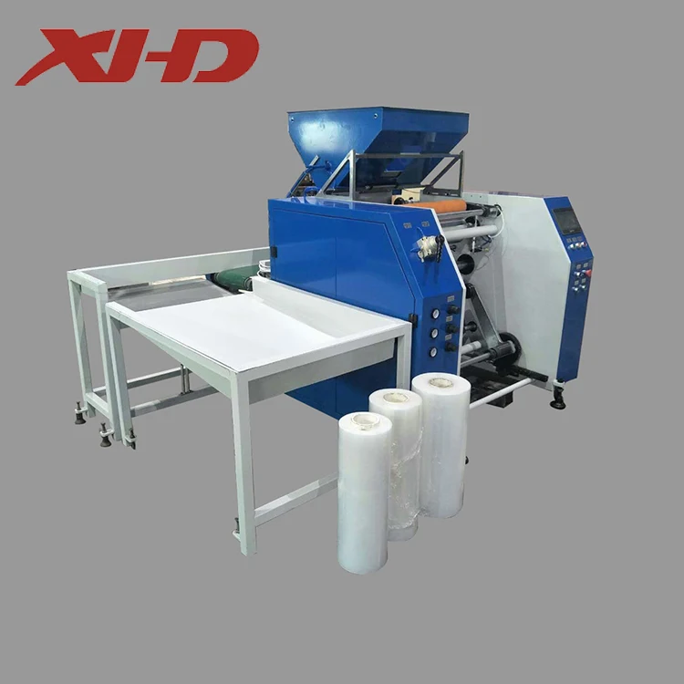 fully automatic stretch wrap film jumbo roll rewinder machinery