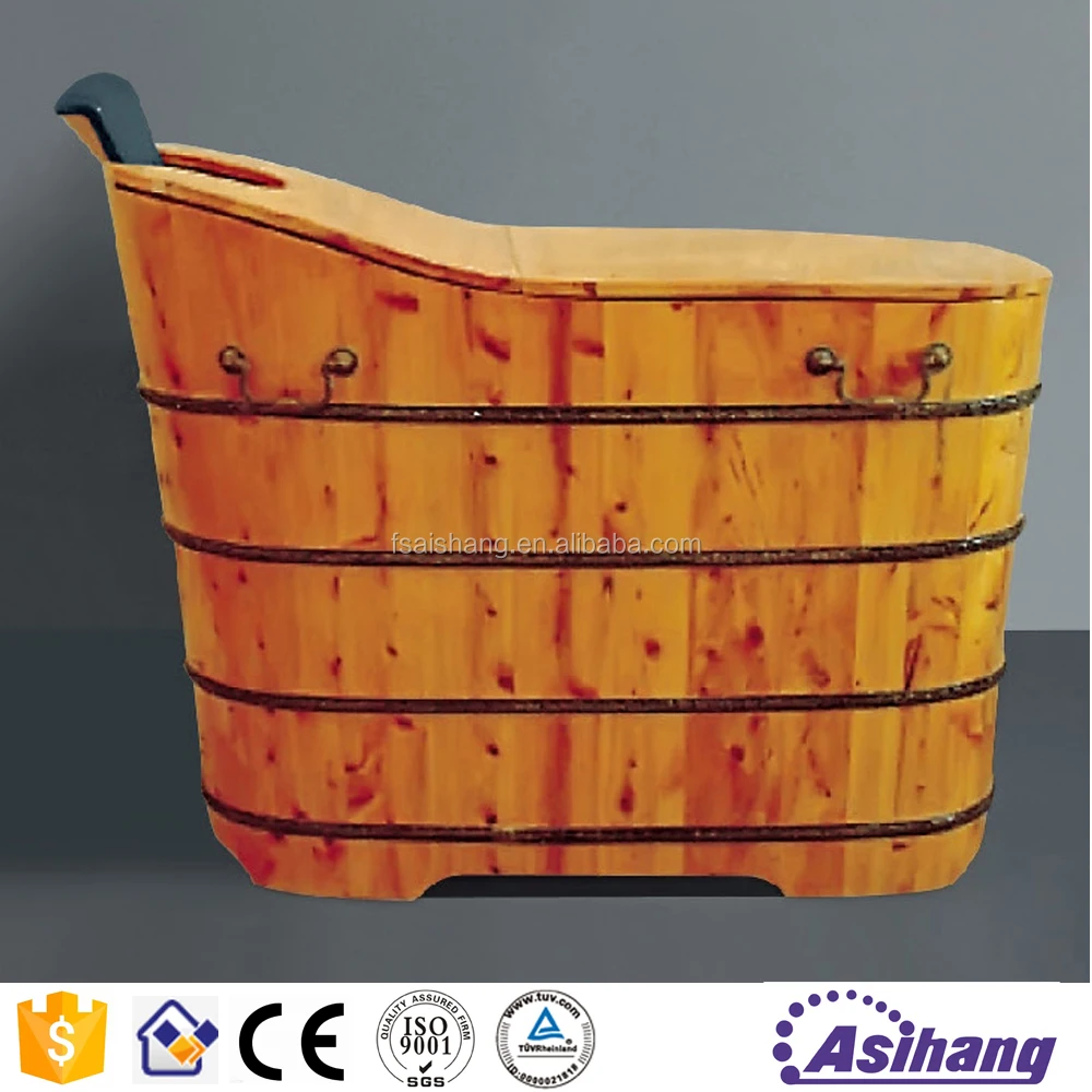 good price mini bathroom luxury cedar wood bathtub