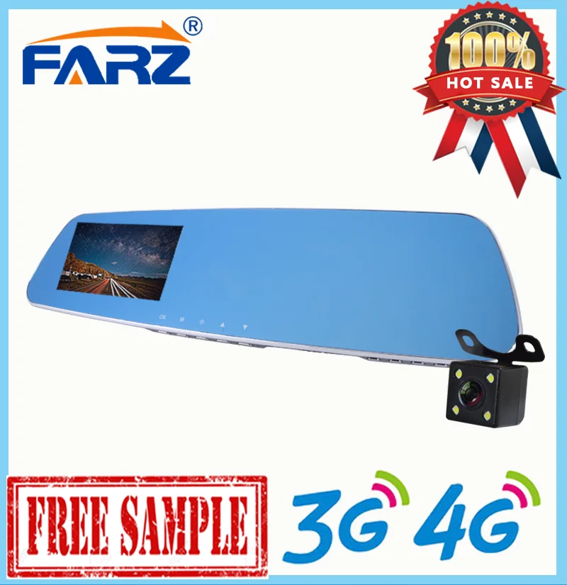 Manual Vehicle Traveling Data Recorder Car Mirror Camera Hidden In HD DVR Smart Rearview GPS Android