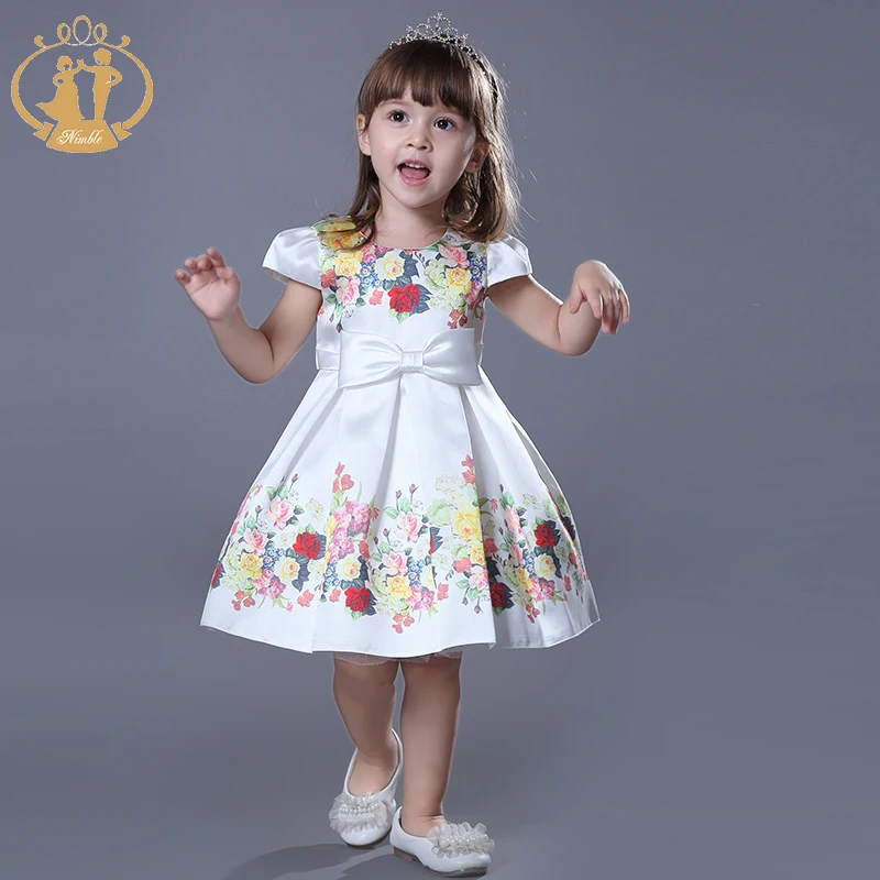 HOT!!! Nimble 2020 Nature Casual Summer New Arrival Party Fashion Short Sleeve Children Clothes Baby Dress