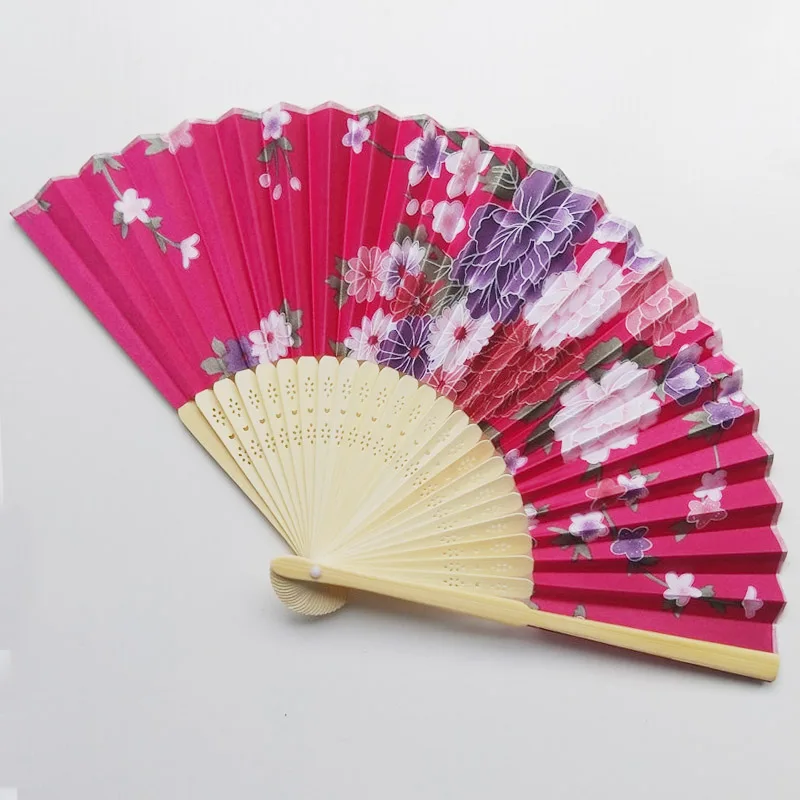 
[I AM YOUR FANS] sufficient stock! Best good luxury chinese stain fabric natural bamboo manual hand fan for wedding, Souvenir 