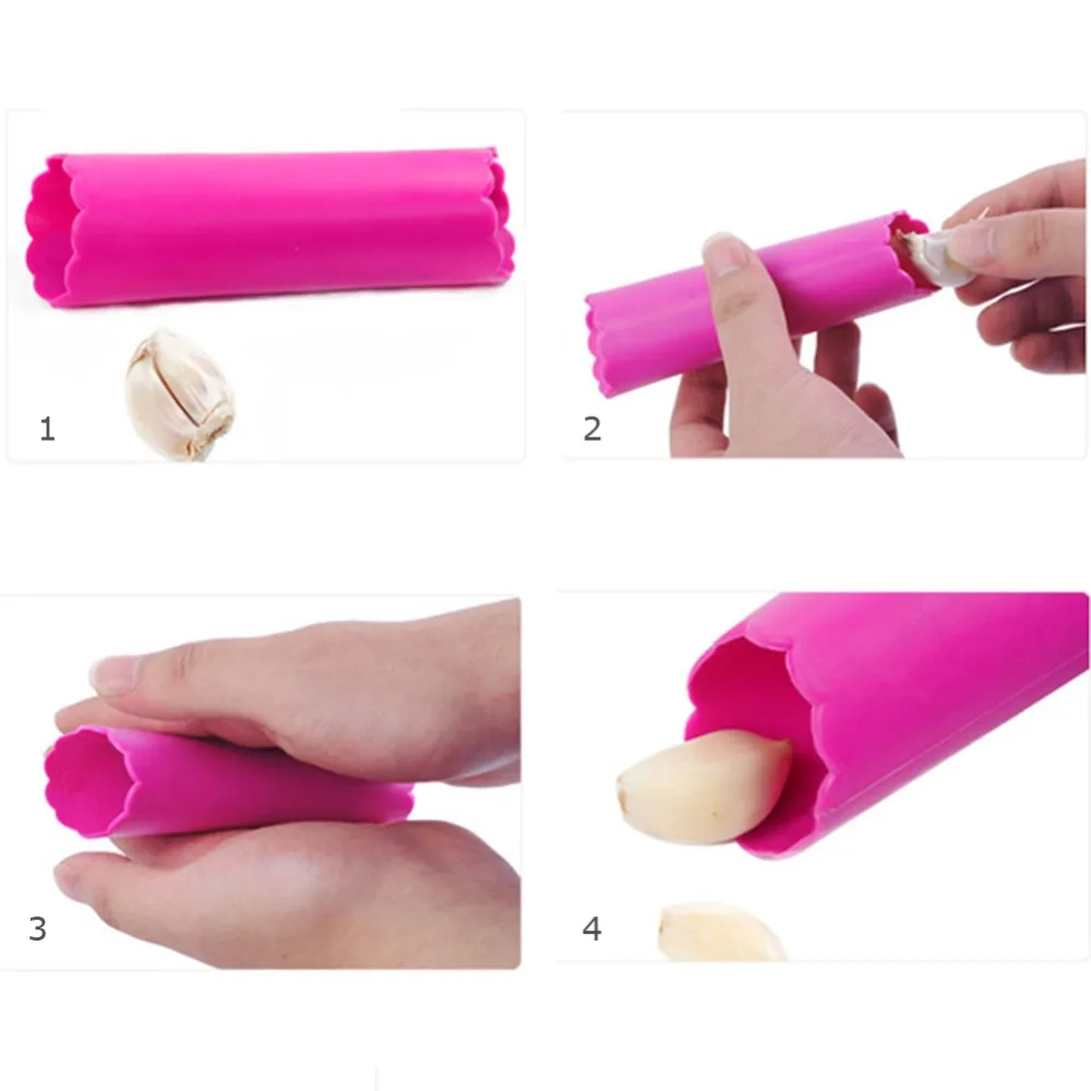 Odorfree Garlic Peeler Skin Remover Roller Keeper Easy Quick to Peeled Garlic Cloves with Best Silicone Tube Roller Garlic
