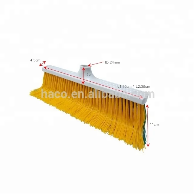 Curved Bristle plastic leaf rake broom