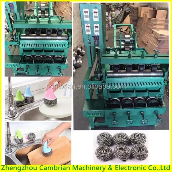 China factory selling kitchen scourer making machine with lowest price