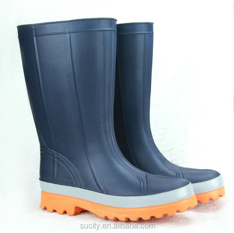 Однотонные дешевые резиновые сапоги eva