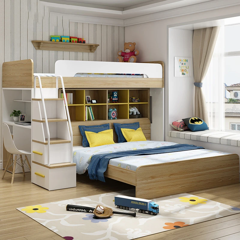 Modern Melamine MDF/Particle Board Bunk Bed for Adult and Children