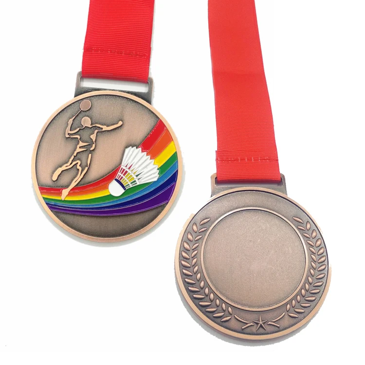 Wholesale Competition Excellence Prize Custom Badminton Medal