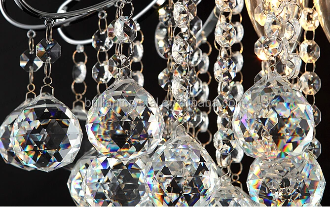 good quality 30mm clear faceted crystal balls cut chandelier parts