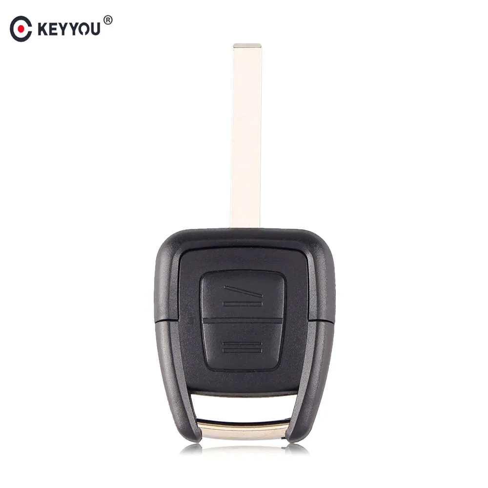 Корпус дистанционного ключа KEYYOU с 2 кнопками, корпус ключа, корпус ключа для автомобиля, Заготовка ключа для Vauxhall, OPEL, Vectra, Astra, Zafira, сменный корпус HU100