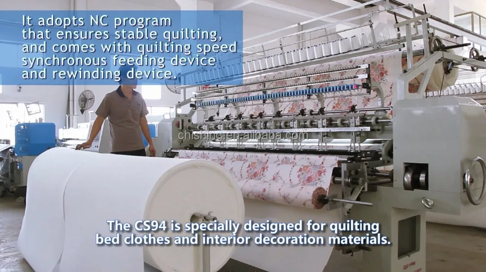 CS94 High Speed Automatic Computerized Industrial Blanket Stitching Machine