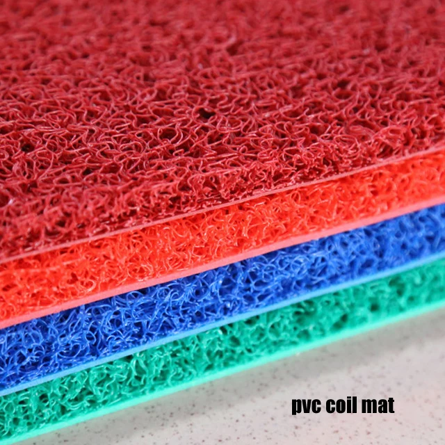 Entrance Doormat Pvc Coil Carpet Spaghetti Floor Mats /vinyl Flooring Pvc Backed Coir Mat Coil Door Mat