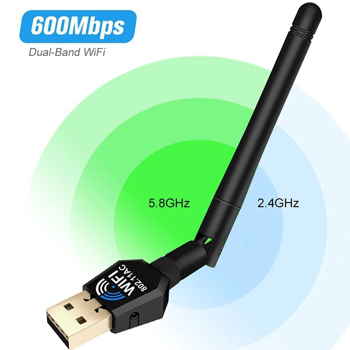  RTL8812AU 802 11 ac 600 Мбит/с двухдиапазонный беспроводной usb wifi адаптер для android tv