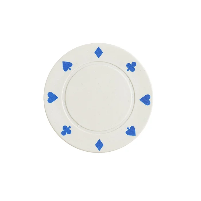 one color light Recycled plastic 4g poker chip