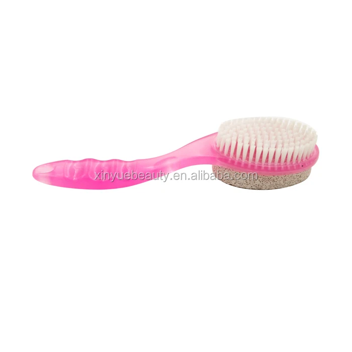 Beauty Foot Pedicure File with Pumice Stone and Brush Plastic Foot File