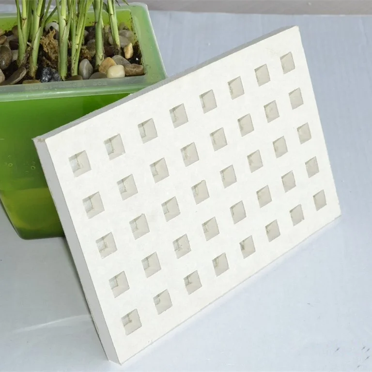 Лучшая цена, звукостойкий Перфорированный гипсокартон для потолка 1200*2400 мм