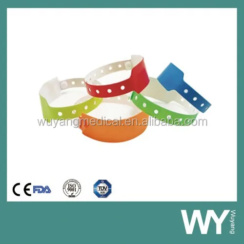 Disposable Single-use Identification Band, patient bracelet, distinguished bands