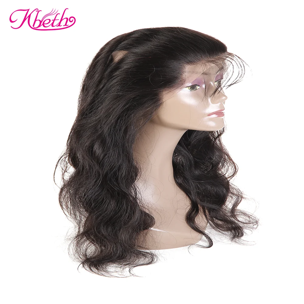 
Kbeth Human Hair Lace Front Wig 2021 Summer Natural Black 360 Lace Frontal Brazilian Virgin 100% Full Lace Wigs Wholesale 