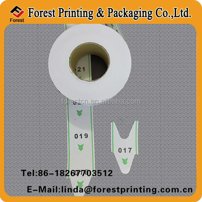 2000pcs/roll 001~999 repeat paper queue ticket roll