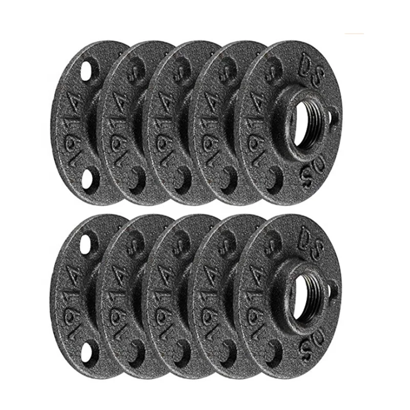 floor flanges retro furniture pipe fittings 4 hole flange