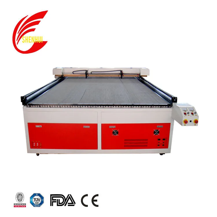 SH-2513 double heads auto feeding 100w 130w co2 laser leather cutting machine for shoes making