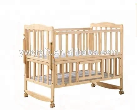 popular design wholesale custom multifunctional Folding adjustable Original floding wooden baby bed
