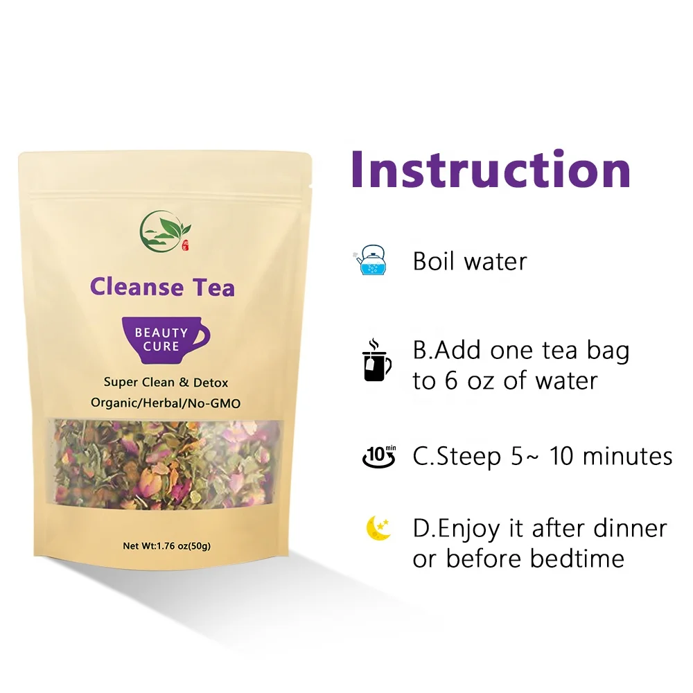 Deep Cleansing Diet Control Organic Chinese Nature Herbal Clenx Super Colon Detox Slimming Body Beauty Colon Cleanse Detox Tea