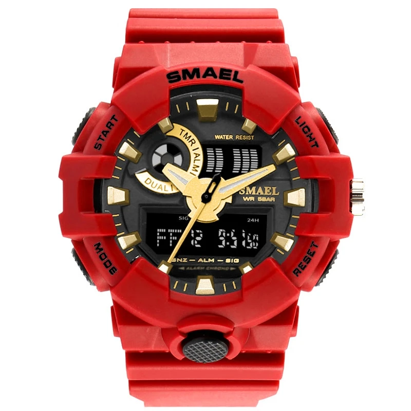 
2019 hotsale SMAEL 1642 50M water resistant chronograph sport watch with CE/RoHS 