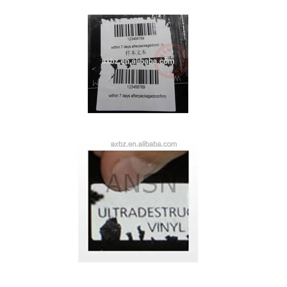 
Ultra destructible stickers 